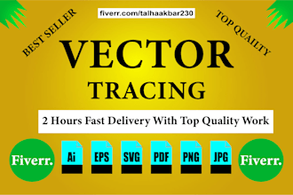 redo, remake, recreate, resize, edit logo jpg,png to vector