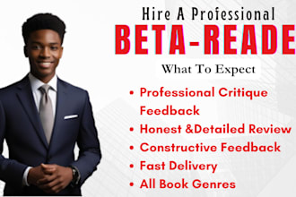 beta read your fiction romance memoir fantasy and provide constructive feedback