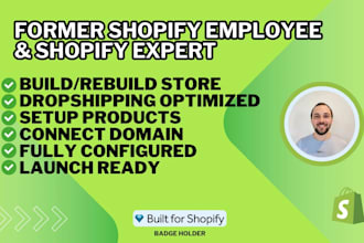 customize or redesign an existing shopify store