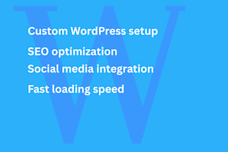 create a professional SEO optimized wordpress blogging website