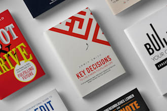 create a unique business or marketing book cover design