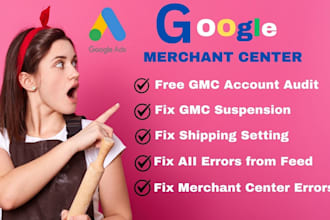 fix google merchant center errors and disapproved products
