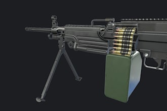 model stylized 3d weapons, characters, and textured 3d game assets for game art