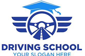 make fantastic high quality driving school logo