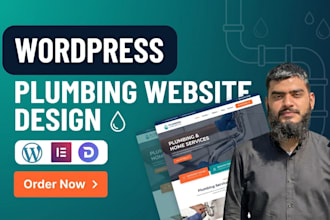 design a professional website for plumbers