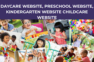 do daycare website, preschool website, kindergarten website, childcare website