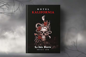 create a unique horror, thriller book cover design