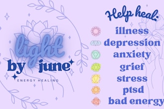 provide energy healing via reiki and intuitive work and mm friendly