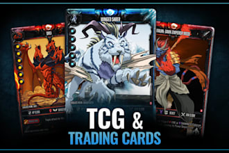 design professional tcg cards, trading cards for your game