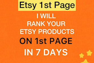 rank your etsy product on first page in 7 days