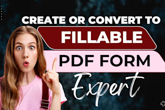 create fillable pdf forms or convert document into fillable pdf form