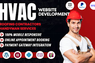 build hvac website on wordpress elementor