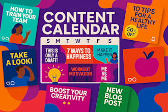 create your posting schedule