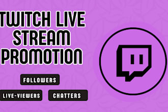 organically promote your stream to bring live viewers and active chatters