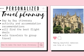 create a personalized travel itinerary and help you find the best prices