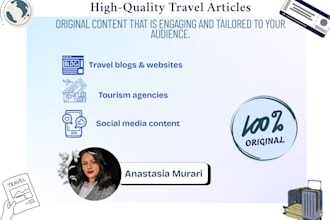 write high quality travel articles for your website or blog