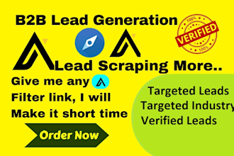 export b2b lead generation targeted industry data scraping