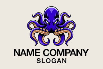 design eye catchy colorful kraken logo in express delivery