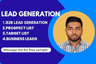 b2b lead generation and find valid emails from linkedin