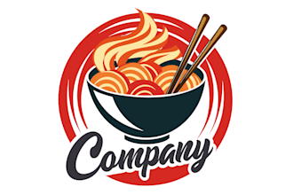 create attractive noodle logo with unlimited revisions