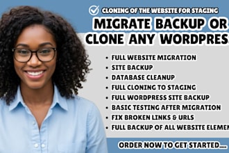 migrate backup or clone any wordpress site