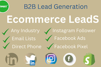 do b2b ecommerce leads, shopify store owner lead generation