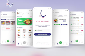 develop mobile applications hybrid app flutter react native push notifications