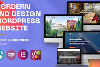créer votre site wordpress pro et morderne, vitrine, ecommerce ou autres