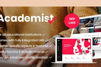 build lms educational website online course website education, elearning website