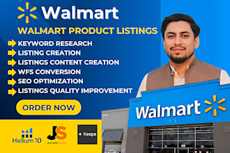 list products on walmart marketplace and optimize them