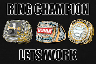 do custom detail champion ring shirt design
