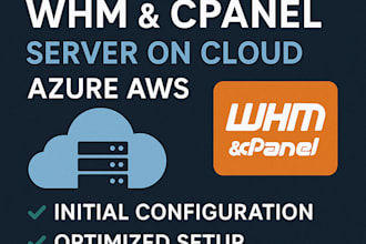 setup whm cpanel server on cloud azure AWS