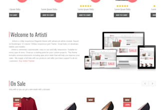 do fast and affordable custom website design using html css and javascript