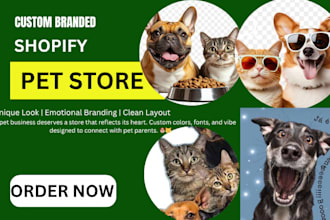 build a top converting shopify pet store for pet products