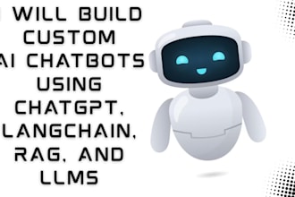 build custom ai chatbots using chatgpt, langchain, rag, and llms