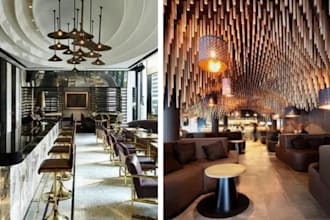3d design interior restaurant bar cafe lounge spa night club coffee shop