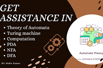 assist you in theory of automata and theory of computation, nfa, dfa, cf