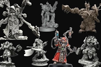 3d print and paint warhmmer 4ok mini sigmarn aos dnd miniature figure 40k aos