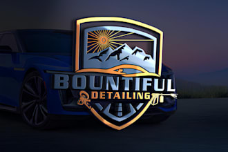 design modern auto detailing automotive mobile detailing and car wash logo