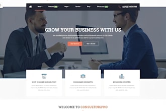 design financial advisor website, business finance coach, consulting website