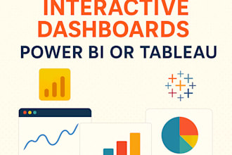 create interactive dashboards in power bi or tableau