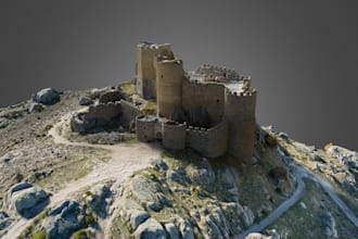 design terrain diorama,medieval enironment,trpg,fortresses,fantasy terrain,ruins