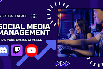 grow your gaming channel with social media management
