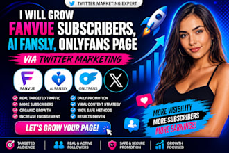 grow fanvue subscribers, ai fansly, onlyfans page via twitter marketing