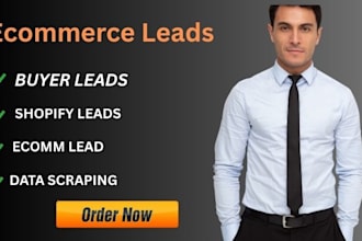 ecommerce leads buyer leads shopify leads eccom leads data scrap