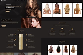 design hair extension shopify store, wix hair extension ,beauty website
