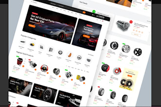 design auto parts website car part website tyre shop tire auto wheel rim website
