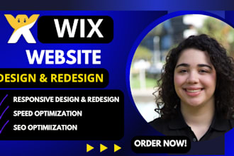 build wix website design, wix website redesign and wix online store