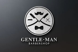 make barbershop, fashion or business logo