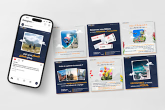 create social media posts for travel agencies